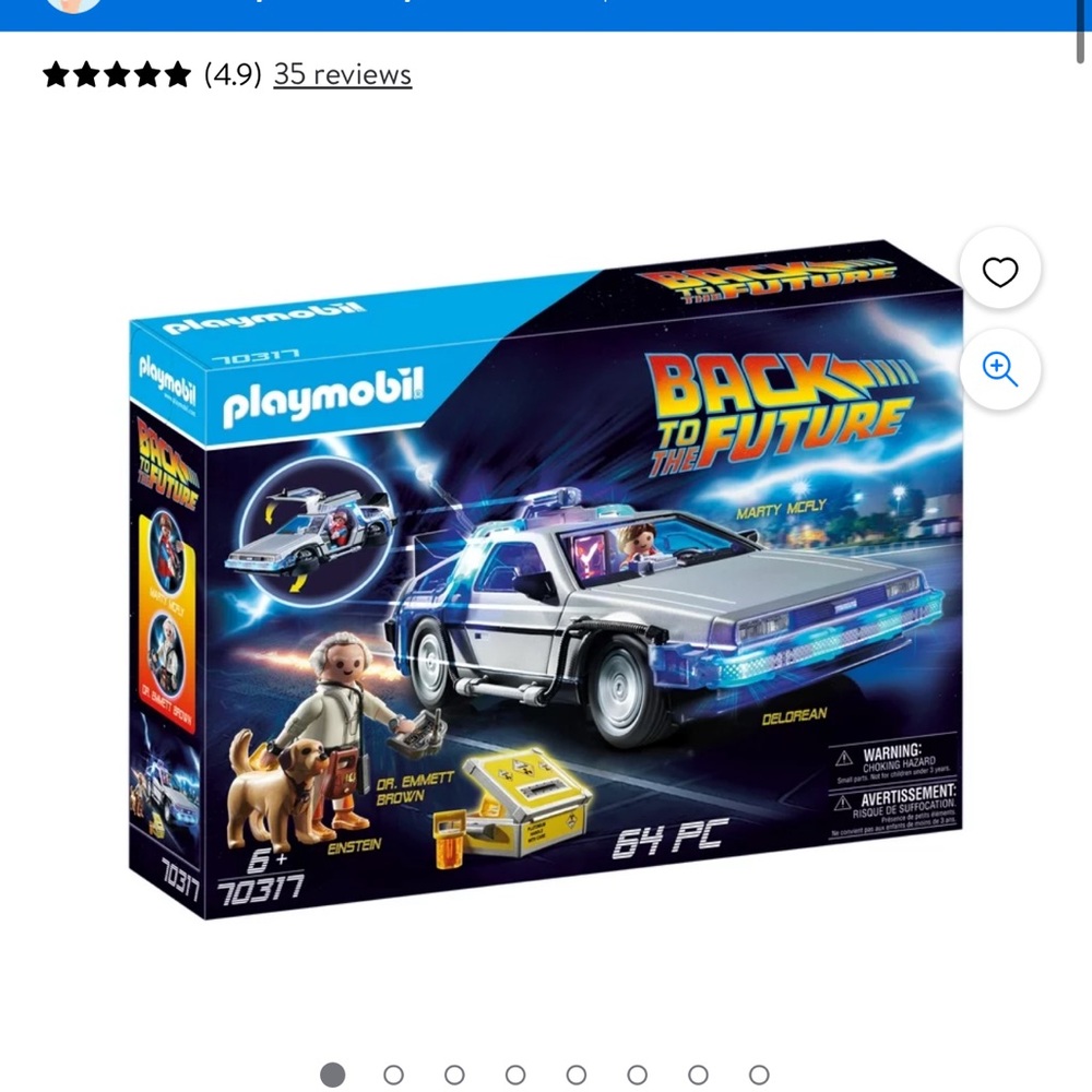 (Used) Back to the Future Playmobile DeLorean Set 2020